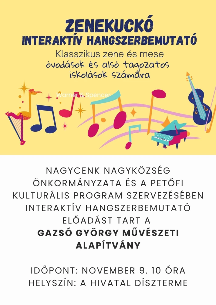 mese, élőzene,  interaktív játék, hangszerek