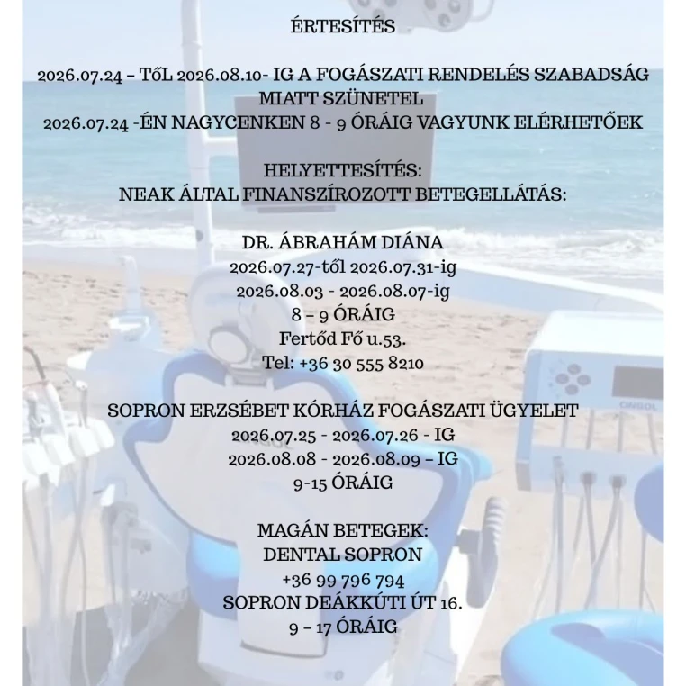 Fogászati rendelés változása